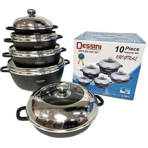 Dessini 10 Pieces Non Stick Cookware Set