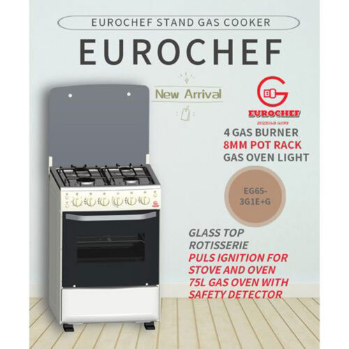 Eurochef 3G+1E Standing Cooker EG65