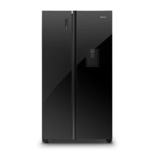 Hisense fridge 549 litre non frost side byside black with water dispe REF668DR