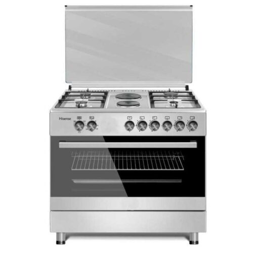 Hisense 90 Cm Platfrom 2 electron+4 gas hob and electron oven 90 By 90 HF942GEES