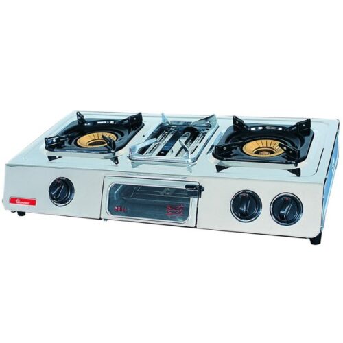 Ramton Gas Cooker 2 Burner Stainless Steel- RG/504