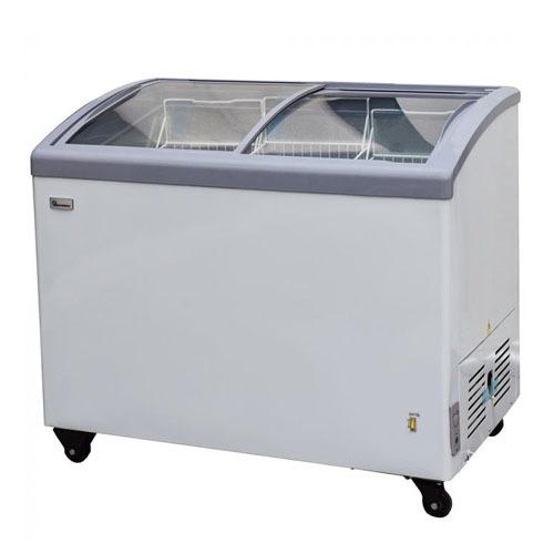 RAMTONS 208 LITERS GLASS TOP CHEST FREEZER, WHITE- CF/270