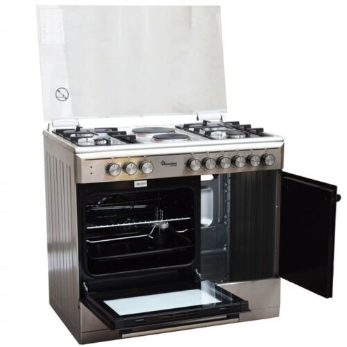 Ramtons 4GAS + 2 ELECTRIC 90X60 INOX COOKER- RF/498