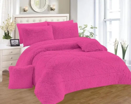 fluffy velvet duvet set