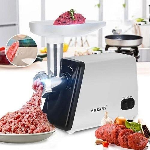 Sokany Multifunctional/ Commercial Electric Meat Mincer / Grinder stainless steel – 2500watts