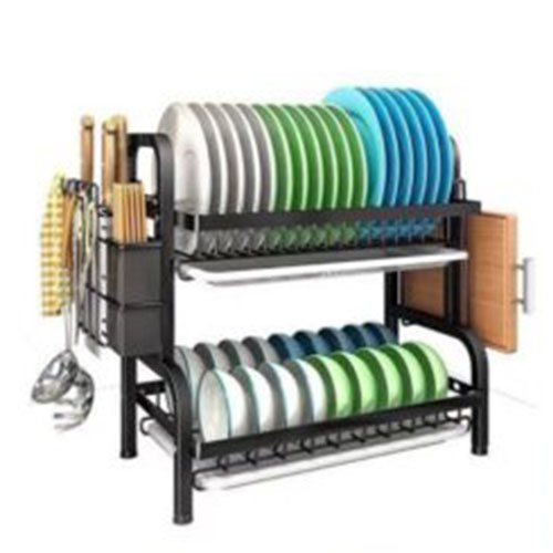 2 Layer Advanced Black Dish Rack