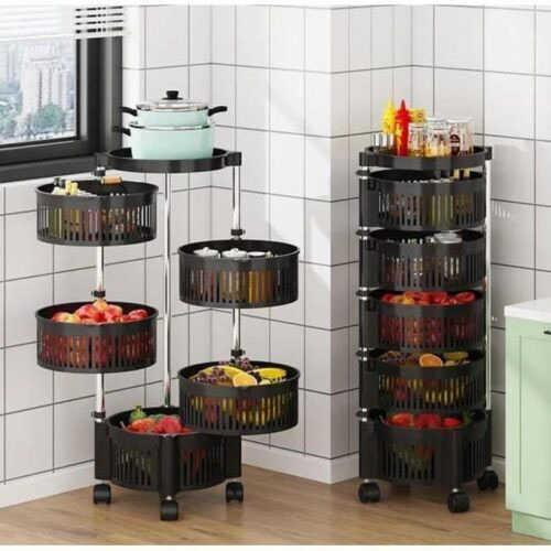 4 layers Fruits/Kitchen Storage Rack With Wheels