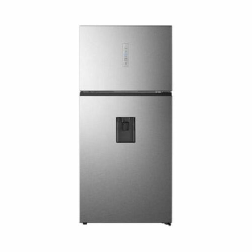 Hisense Fridge 496 Liters Non Frost Double Door With Water Dispenser Silver REF510DR