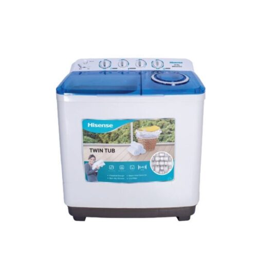 Hisense washing machine twin tub 7.5Kg White semi-Automatic WSQB753W