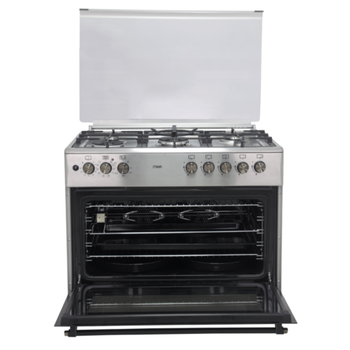 Mika 5 Gas Burners 90X60cm Standing Cooker MST90PU5GHI/HC