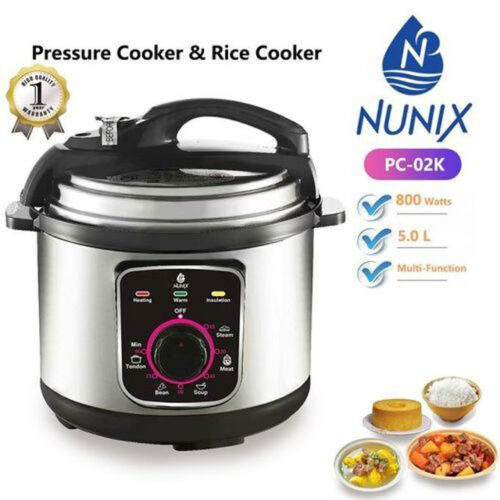 Nunix 5.0L Pressure Cooker & Rice Cooker PC-02K