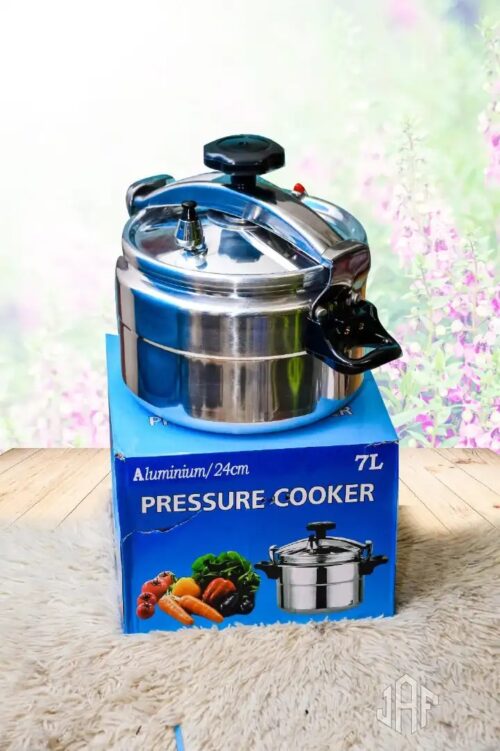 Aluminum Pressure Cooker with Two handles for pressure cookers, designed to be non-explosive