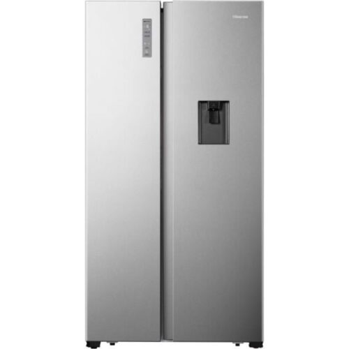 Hisense Frideg 518 LITERS Non Frost Silver Side By Side With Water Dispenser Silver REF518DR