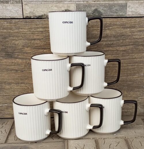 Set of 6 Japanese Ceramic Mugs