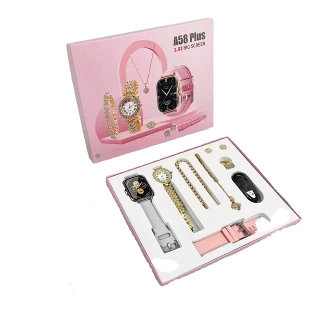 A58 Plus Smart Watch Gift Set