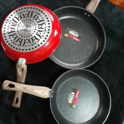 Stone-Non Stick Granite Heavy Duty Deep Frying Pan