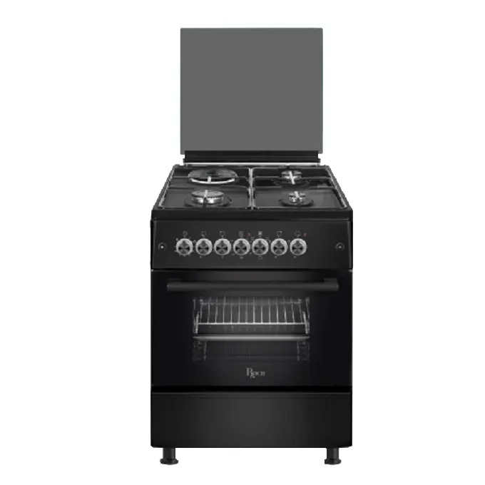 Roch RECK-632-BL 3 Gas 1 Electric Cooker, Black 60x60cm