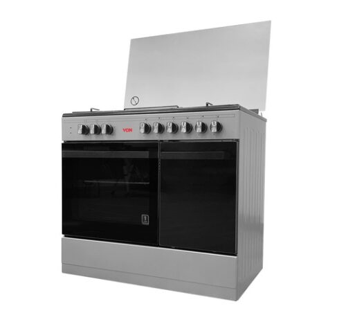 Von 4G+2E 90x60cm Standing Cooker with Cylinder compartment VAC9S042CS