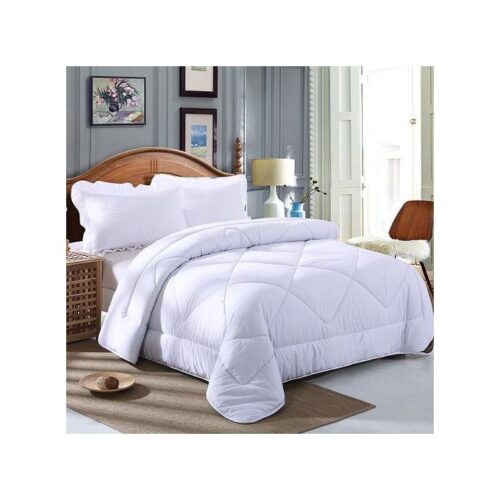 White Satin stripped BINDED DUVETS SETS