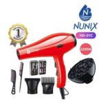 Nunix HD-01C blow dry hair dryer with accessories