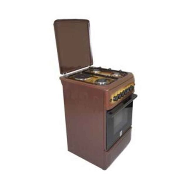Mika Standing Cooker, 50cm X 55cm, 3 + 1, Dark Brown MST55PI31DB/HC