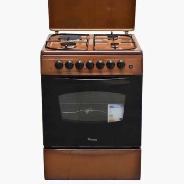 Ramtons RF/401 Cooker – 3 Gas + 1 Electric Brown