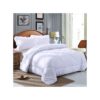White Satin stripped BINDED DUVETS SETS