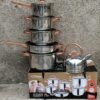 12pcs yimiatei stainless Steel cookware set