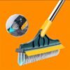 2-in-1 Floor Seam scrubbing Brush with long handle