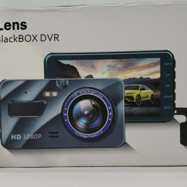 Dash Cam Dual Lens Vehicle Blackbox DVR 1296P