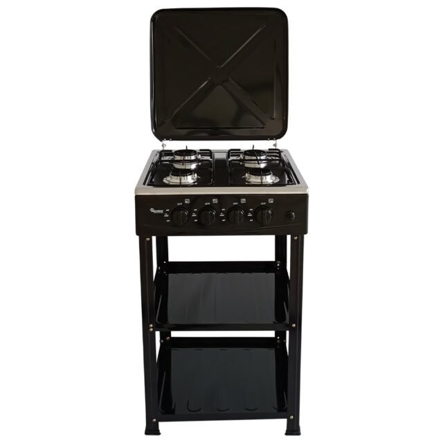 Ramtons Gas Cooker 4 Burner Stainless Steel With Stand - RG/547