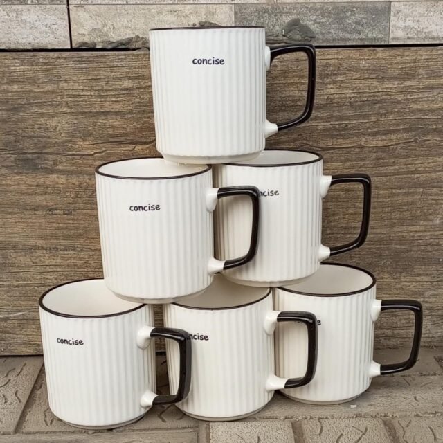 Set of 6 Japanese Ceramic Mugs