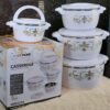 4 Piece Insulated Stainless Steel Casserole Hotpot Set | Capacity: 1L, 2L, 4L, 6L | Keep Food Hot & Fresh
