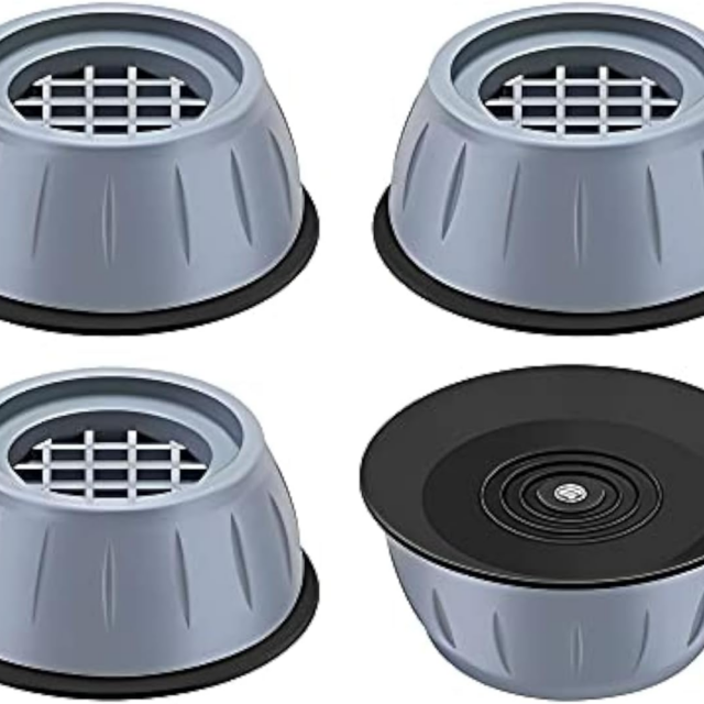 4Pcs Anti Vibration Pads for Washing Machine and Dryer Shock and Noise Cancelling Washing Machine Support Prevent Moving Shaking Walking Universal Size