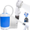 Rechargeable Electric Shower Pump with Intelligent Digital Display Multiple Spray Modes for Camping, Hiking, Traveling,